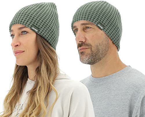 JEEP O102597-E846 J Reversible Tricot HAT J22W Unisex Agave Green/Light Gr Uni