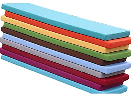 FPGEAR Bankkissen für den Innen- und Außenbereich, wasserdicht, abnehmbarer Bezug, dicker Schaumstoff, weiches Sitzkissen, rutschfeste Bank-Schaukelstuhl-Ersatzpolster