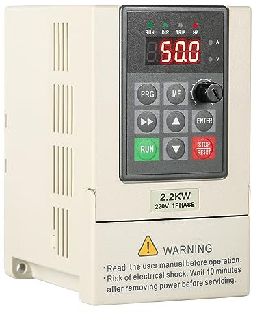 Jadeshay Inverter Convertitore di Frequenza Monofase a Trifase 2.2KW 220VAC Trasformatore VFD Inverter Variatore di Frequenza Variabile per Controllo della velocità del Motore
