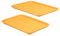 PATIKIL 14x10 Fast Food Tray, 2 Pack Plastic Reusable Multi-Purpose Rectangle Serving Tray for Cafeteria Restaurant Home Kitchen, Yellow
