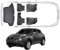 Trimak Passgenau 3D Fussmatten & Kofferraumwanne Auto Set Kompatibel mit Nissan Juke 1 Gen 2010-2015 Auto Zubehör Gummimatten & Kofferraummatte Autos TPE Allwetter Geruchlos rutschfest Schwarz