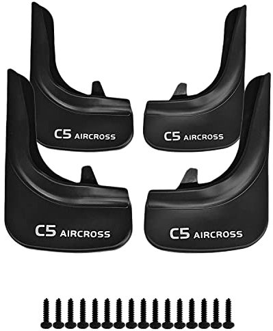 Cross Auto Accessories-Kit Paraspruzzi Compatibili Con Cıtroen C5 Aırcross Anteriori e Posteriori, Parafanghi in Gomma Protettivi Schizzi Pneumatici Passaruota 4 PCS