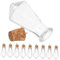 PACKOVE 10pièces Bouteilles De Vœux Miniatures Verre Transparent De Bouteilles Avec Bouchon Liège Pour Décorations Et Stockage De Bonbons