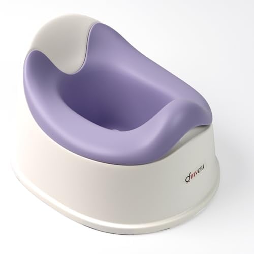 DIVCHI Baby Potty Training Seat Toddler Toilet Trainer Chair with Non-Slip Base Removable Bowl & High Back Rest for Boys & Girls (Purple)