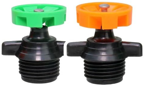 Micro irrigatore rotante automatico da 1/2 pollici, rotazione a 360 gradi, per irrigazione da giardino (verde, 10 pezzi)