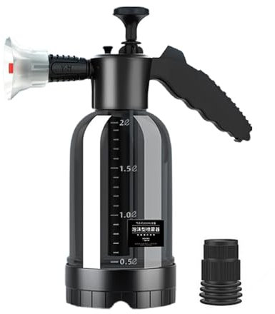 Pulverisateur Mousse Voiture 2L, Pistolet Pompe Mousse Voiture Pulverisateur Main Lavage Voiture Avec Buse Ca-non Mousse Manuel Pour Le Nettoyage Du Jardin Et De La Électrique De Voiture