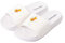 Occulto Damen & Herren Spritz Motiv Badelatschen 1er Pack (Model: Lou), Badeschlappen Weiß 37/38 EU