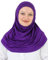 Prien Chic Hijab für Damen, Muslim Kopftuch Untertuch Set, Lange Kopftücher Kleid Frauen, Schal Für Gebetskleidung Abaya, Muslimische Kleider Für Ramadan Hajj (Purpur)