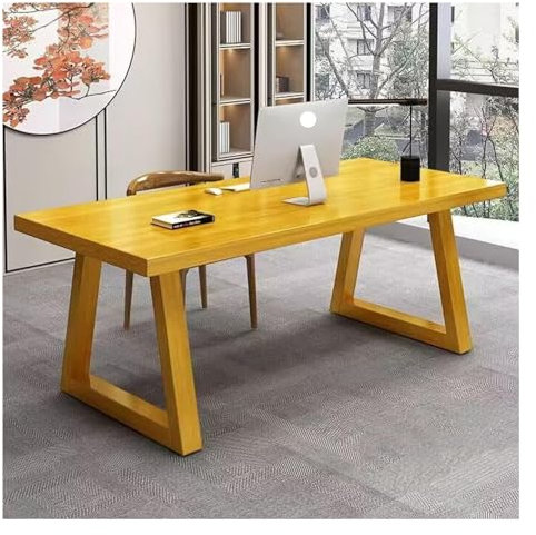 Escritorio Ordenador Escritorio Gaming Escritorio De Computadora De Madera Maciza, Escritorio De Oficina, Escritorio De Estudio Para El Hogar, Estación De Trabajo Moderna Y Sencilla De Madera Mesa Ord