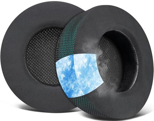 SOULWIT Kühlgel Ersatzpolster Ersatz Ohrpolster für Corsair Virtuoso RGB Wireless XT SE Gaming-Headset, Ohrpolster mit Geräuschisolierendem, Zusätzliche Dicke