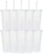 Yisituo 24 oz Reusable Plastic Cups, 10 Pack Cold Cups with Lid and Straw, Tumblers Travel Mugs for Adults and Kids Party and Beach, Pool Gatherings (10, Transparent)