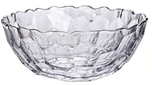 ADERFETBI Insalatiera Piatto di Frutta Moderno Insalatiera di Vetro Tavolino da Salotto Semplice Bacinella di Frutta Grande Cesto di Frutta Trasparente Insalatiera Domestica Ciotole Cucina(M)