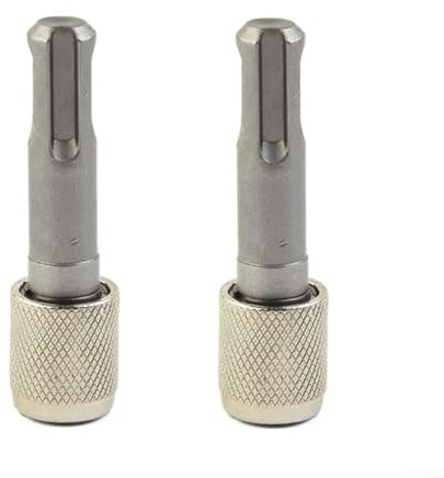 Dual SDS Socket Adapter for Hex Shank Tools Compatible with Drills and Screwdrivers