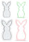 Silikonformen Gießformen Ostern Hase, Silikonform Frühling Gießform mit Herz, Gießformen Silikon Ostern Frühling, Giessform Osterhase Zum Gießen für Giessformen Dekoration (Silikonform D)