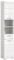 xonox.home Bad Scout X06A9711 Hochschrank Stauraumschrank Wandschrank in weiß Nachbildung und weiß Hochglanz tiefzieh, ca. B/H/T: 37x191x31 cm