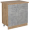 Vicco Küchenunterschrank R-Line, Schubladenschrank für die Küche, Beton, 80 cm, AP Eiche