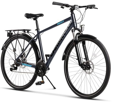 CARPAT SPORT 28 Zoll Aluminium Trekking Bike, 21 Gang Schaltung, Premium Touring Trekking Fahrrad für Jungen, Mädchen, Damen und Herren, Crossbike, Mountainbike, Rennrad