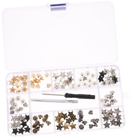 Gadpiparty Remaches De Cuero Remaches Para Equipaje Diy Tachuelas Para Reparar Cuero