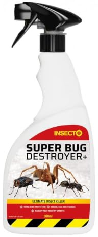 Super Bug Destroyer 500ml Insect Killer Bed Bug Flea Fly HSE 10669 | 500ml cypermethrin + pyrethrum insect spray for label-listed crawling and flying insects; HSE No. 10669.