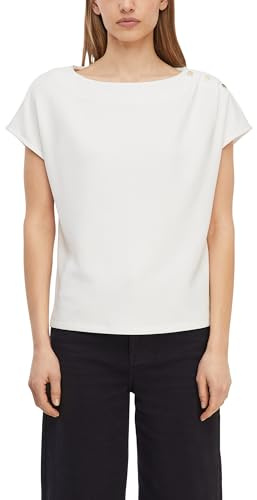 Comma Weiches T-Shirt mit Faltendetail