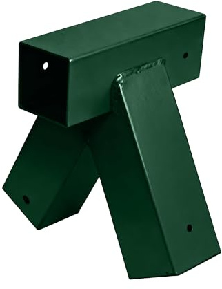 Relaxdays Schaukelverbinder, A-Form, 90°-Winkel, für 90x90 mm Kantholz, pulverbeschichteter Stahl, Schaukelwinkel, grün