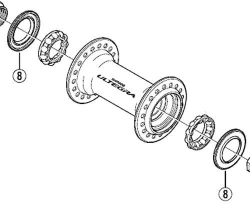 Shimano Ersatzteile, Unisex, Einheitsgröße, Y28M07000