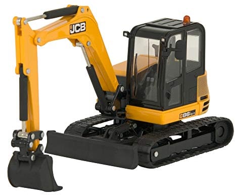 Britains Tomy Véhicule de Collection, Pelleteuse JCB Midi 86C-1 pour Adultes 43013, Véhicule de Construction, Réplique de Véhicule de Chantier, Modèle à l'Echelle 1/32, Adaptée aux Enfants de 3 Ans+