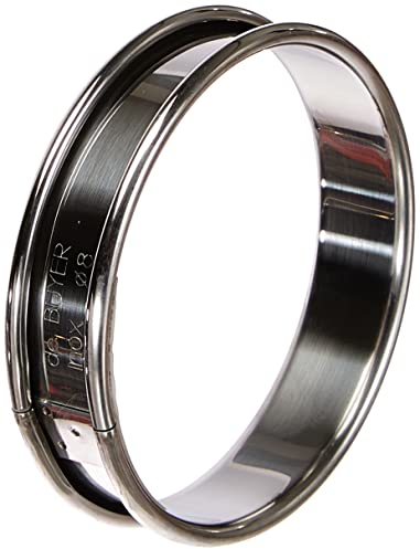 de Buyer - Runder Tortenring aus Edelstahl - Durchmesser 8 cm, Höhe 2 cm - 3091.08N, Silber