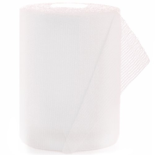 Horn Medical Horn-Haft fein color - Kohäsive Fixierbinde, weich, rutschfest, hautverträglich, selbsthaftend, Weiß (12 cm x 20 m)