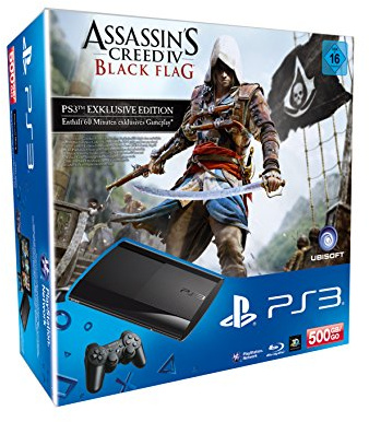 Sony Playstation 3 Super Slim 500GB inkl. Assassins Creed