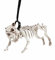 W WIDMANN MILANO Party Fashion 01373 - Skelett Hund mit Leine, 45 cm, Partydekoration, Halloween, Karneval, Mottoparty