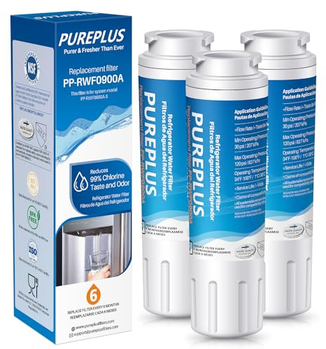 PUREPLUS Refrigerator Water Filter Compatible with Maytag UKF8001, UKF8001P, UKF8001AXX, Kenmore 46-9006, Whirlpool 4396395, 3 Pieces