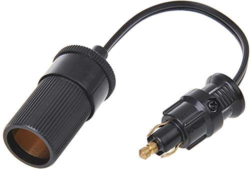 Adaptador Cable Flexible de Conector Din a encendedor de coche moto enchufe