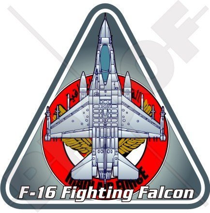 General Dynamics-Lockheed F-16 Fighting Falcon IRAK Irakischer Luftwaffe 95mm Auto & Motorrad Aufkleber, Vinyl Sticker