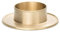 Kerzenständer Gold mit Perlrand Matt Ø 60 mm, für Taufkerzen, Kommunionskerzen, Trauerkerzen, für Kerzen Ø 6 cm