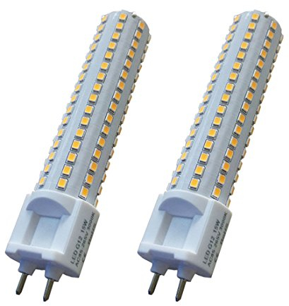 YAKAiYAL 15W G12 LED Lampe Mais Glühbirne Warmweiß 3000K 2835 SMD 85-265V 150W Halogen Ersatz 2-Pack MEHRWEG