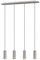 Trio Leuchten Pendelleuchte Marley 312400407, Metall Nickel matt, Pendel 4-flammig, exkl. 1 x GU10