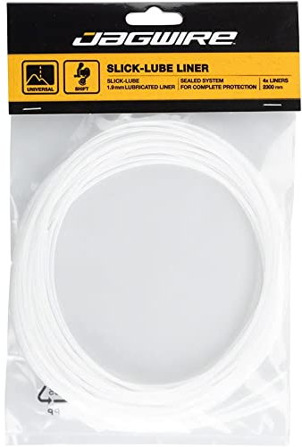 Jagwire Mischung, 4 Schmierrohre, 2,3 m, Weiß, Kunststoff, Fahrradschmierröhren-Set, Fahrradwartung und Reparatur, Transparent, 4U
