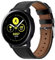 DEALELE Armband Kompatibel mit Samsung Galaxy Watch 7 / FE / 6/6 Classic / 5/5 Pro / 4/4 Classic / 3 41mm / Huawei GT2 42mm / GT3 42mm, 20mm Leder Ersatz Armbänder für Damen Herren, Schwarz