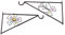 DIVCHI 2x Garden Wall Brackets Hanging Basket Brackets Metal Wall Bracket Gardening Decorative - Flower and Butterfly - Up To 12 Baskets