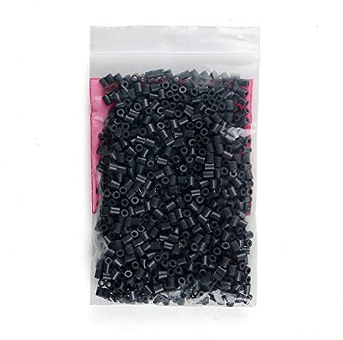 QIEP 1000 Stück 2,6 mm Mini-Hama-Perlen aus weichem Eisen, Artkal-Perlen, handgefertigt, DIY-Spielzeug (schwarz)