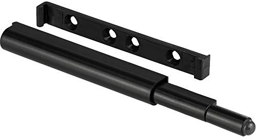 Gedotec Druckschnapper Kunststoff Automatik-Schnapper Push-to-Open Türöffner Schwarz - SLIM | Türschnapper stark | Drucköffner für Schranktüren | 1 Stück - Möbelschnäpper Schublade & Schranktüren