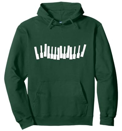 Piano Tastatur Klavier Tasten Musiker Pianisten Pullover Hoodie