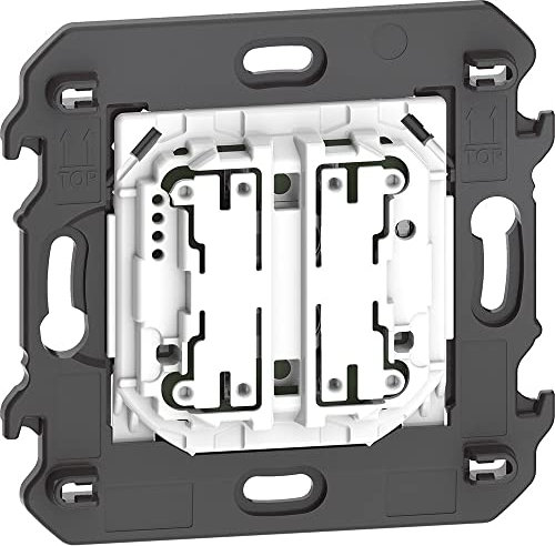 BTICINO Comando 4 Scenari Living NOW K4575CW, Comando Centralizzato per Luci, Tapparelle e Prese Smart, Interruttore WiFi con Batteria, Superficiale, Controllo da Remoto, Automazioni, Smart Home
