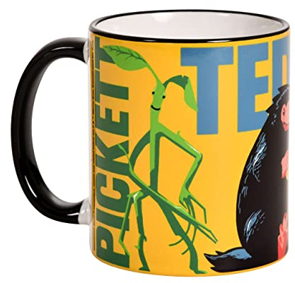 Elbenwald Phantastische Tierwesen Tasse mit Teddy, Pickett & Qilin Motiv zu Dumbledores Geheimnisse Keramik 320 ml
