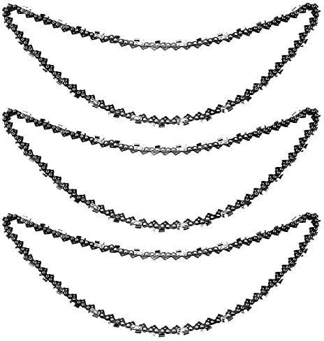 Trintion 3 Stück Sägekette 18 45cm 72TG 0.325 1,5mm Ersatzkette für Gartensägen Ersetzen einer Kettensägenkette