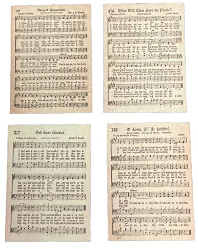 Melody Jane Dolls House Hymn Notenblätter Vintage Musikzimmer Bild Poster 1:12 Zusatzartikel