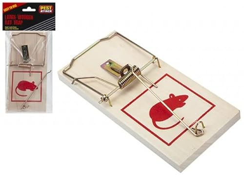 PMS 869056 große Rattenfalle aus Holz | 1 Stück, braun