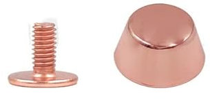 4pcs 8-16mm Forma di Secchio di Metallo Vite Posteriore Rivetti Borchie Chiodo per Indumento Cintura Portafoglio Accessori per Lavorazione Pelle Decorazione-Oro Rosa,10mm