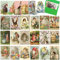 Yinder 24 Stück Vintage-Osterkarten, sortiert, lustige Notizkarten für Ostern, viktorianische Vintage-Postkarten mit Umschlägen, Retro-Hasen-Grußkarte für Schule, Zuhause, Büro, Geschäft, Ostern,